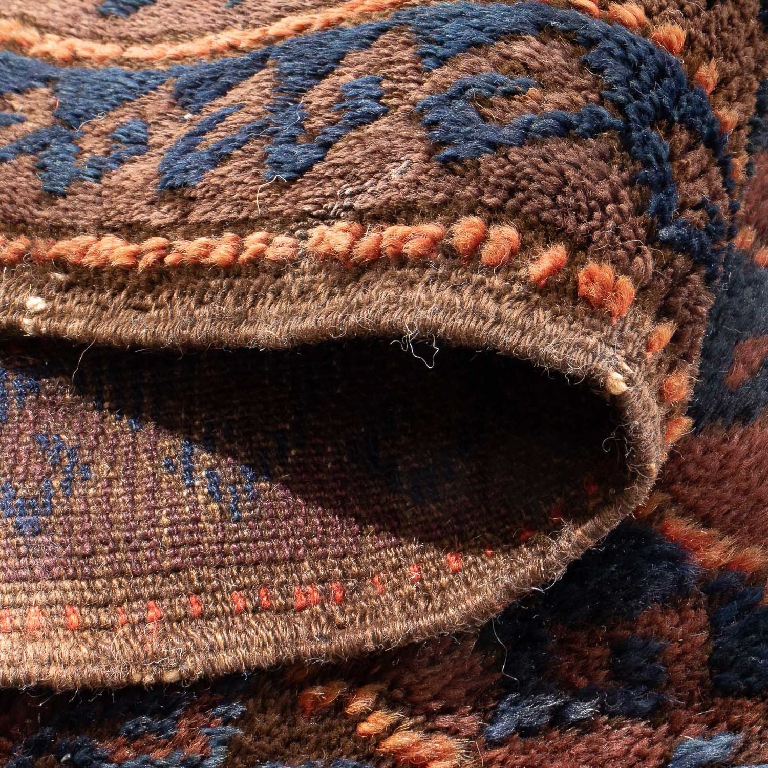Afghan Teppich - 100 x 61 cm - braun - Image 4