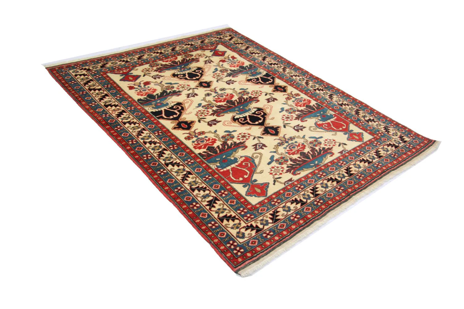 Afghan Teppich 135 x 114 cm - beige - Image 4