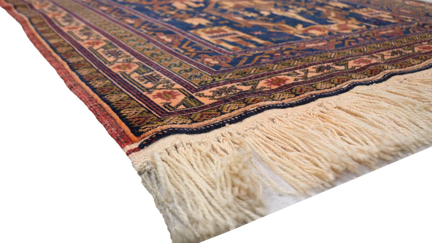 Afghan Teppich 136 x 95 cm - blau - Image 3