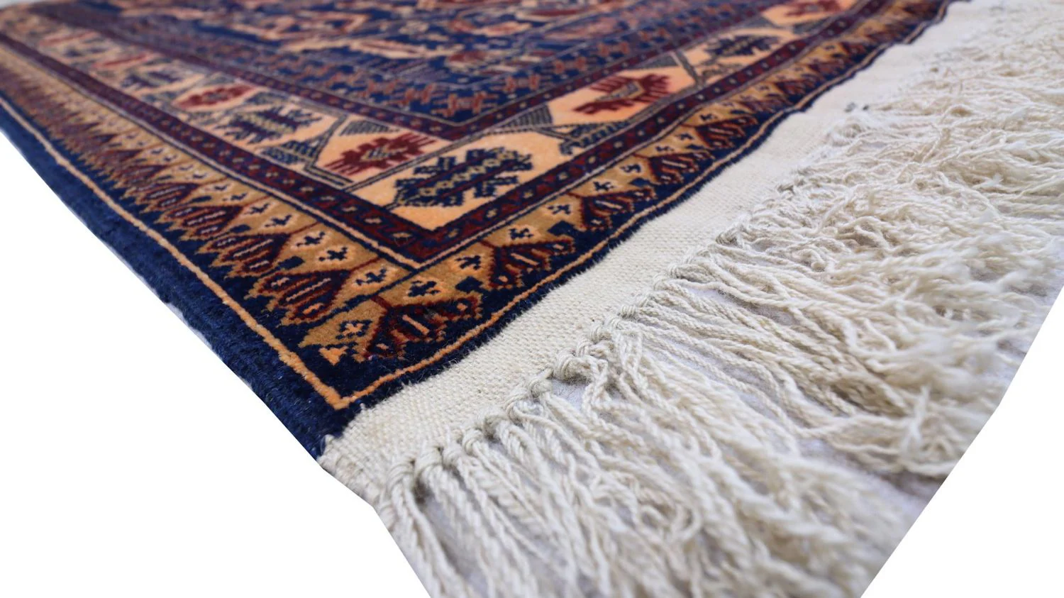 Afghan Teppich 144 x 95 cm - dunkelblau - Image 3