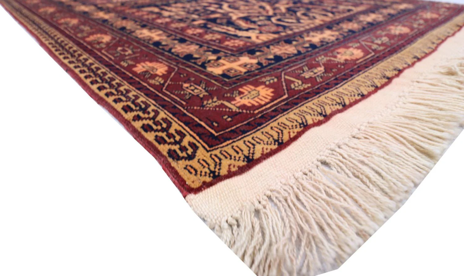 Afghan Teppich 150 x 100 cm - schwarz - Image 3