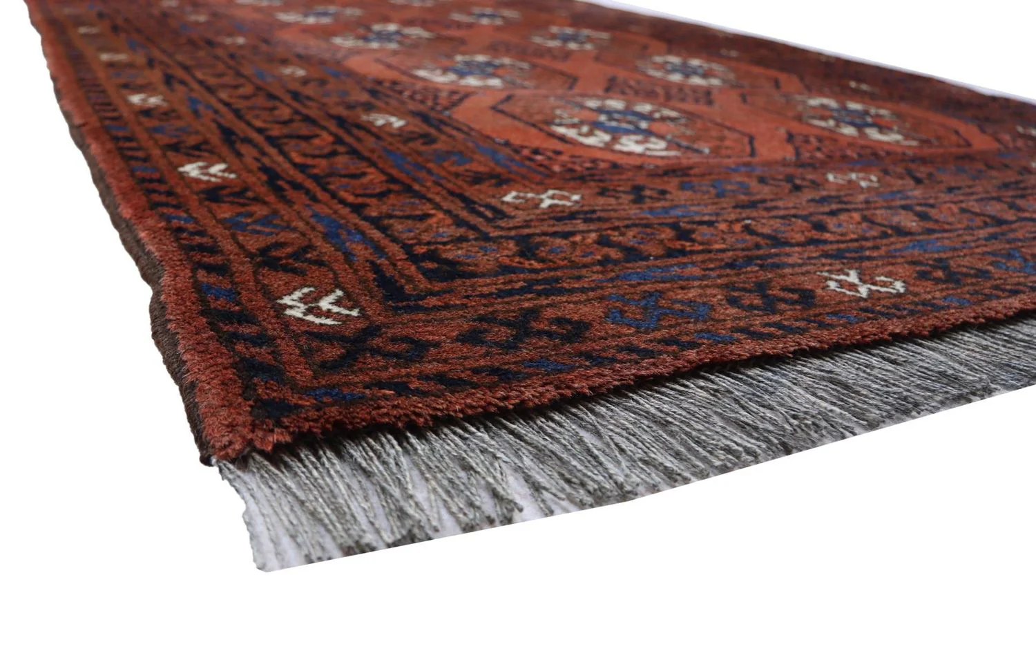Afghan Teppich 155 x 103 cm - dunkelrot - Image 3