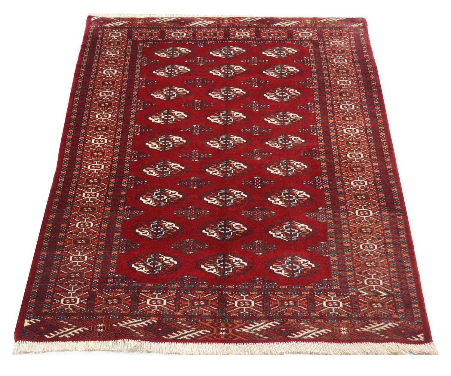 Afghan Teppich 165 x 120 cm - rot