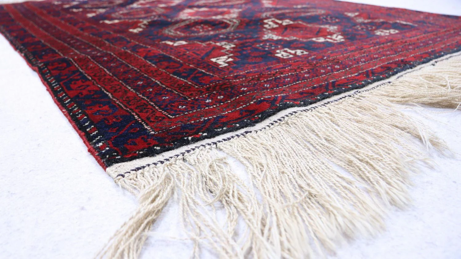 Afghan Teppich 173 x 117 cm - dunkelrot - Image 3