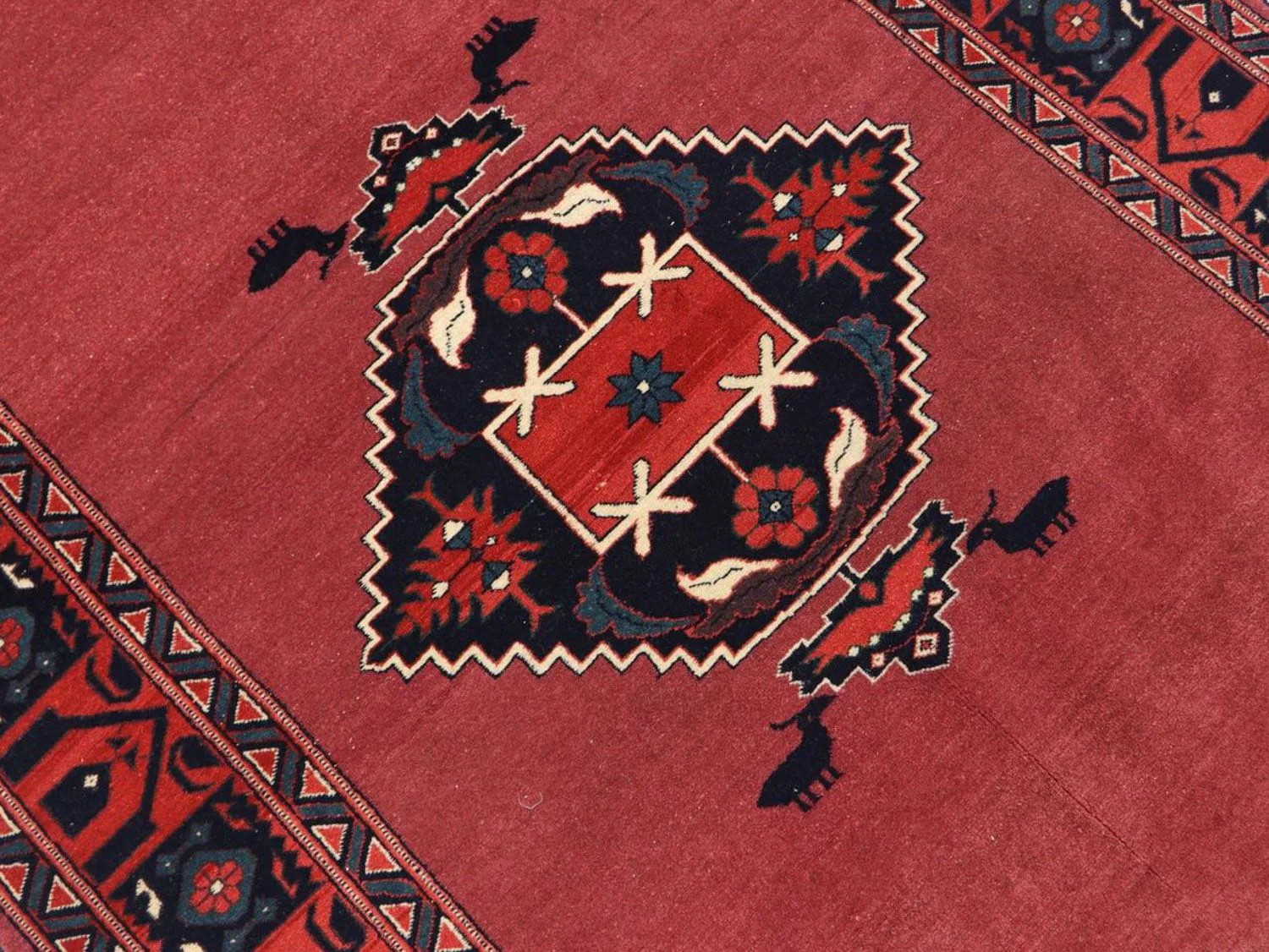 Afghan Teppich 190 x 129 cm - rot - Image 2