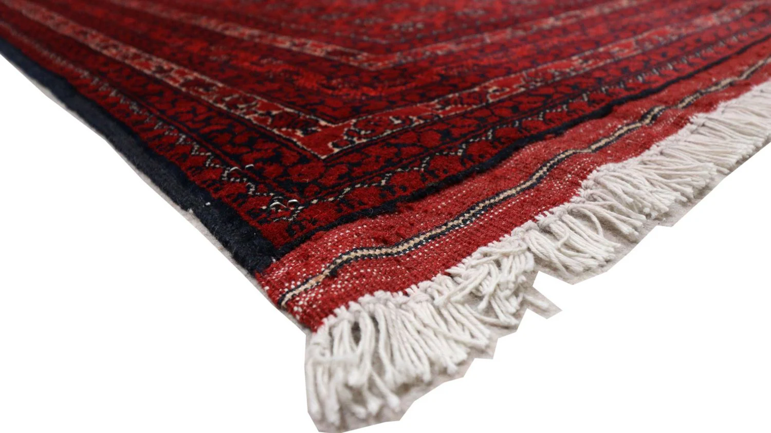 Afghan Teppich 193 x 144 cm - dunkelrot - Image 4