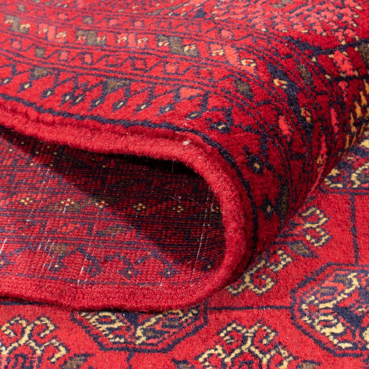 Afghan Teppich - 193 x 148 cm - rot - Image 4