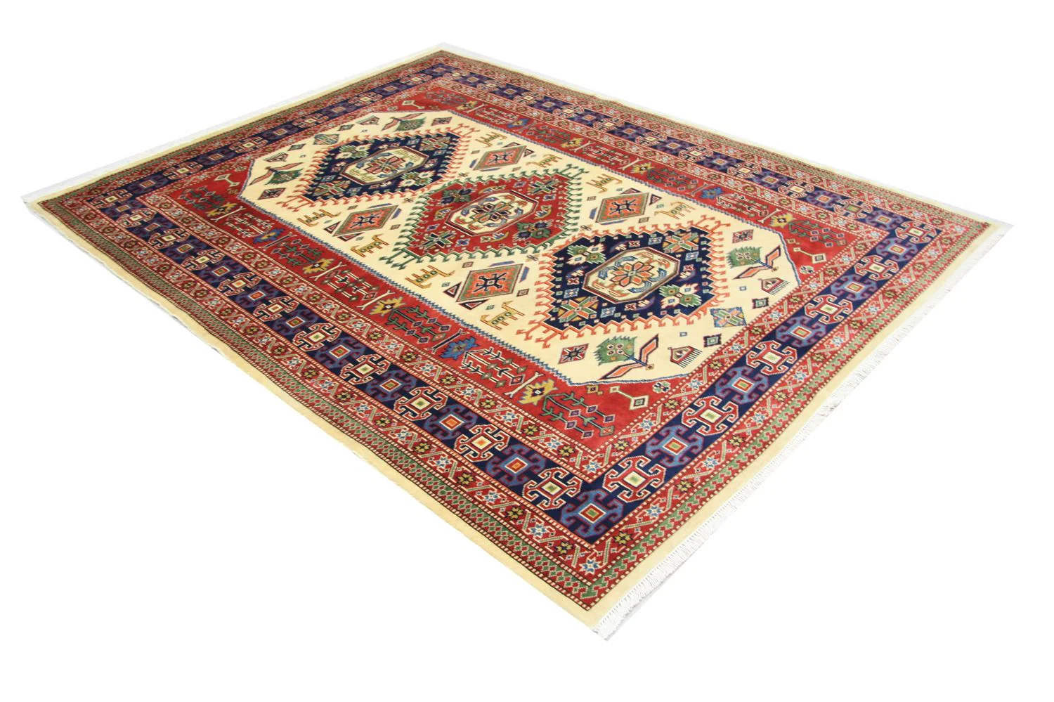 Afghan Teppich 194 x 146 cm - beige - Image 3
