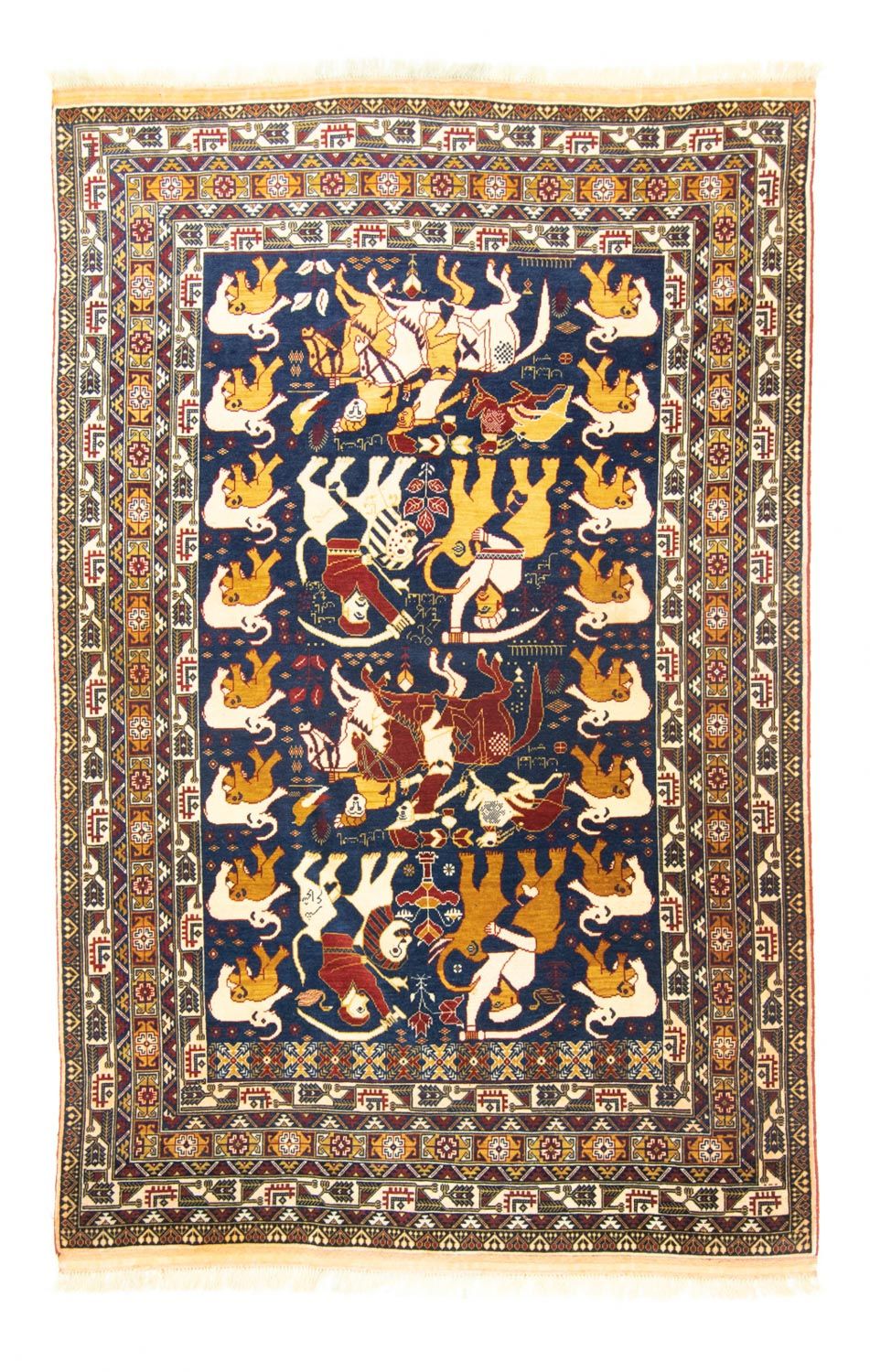 Afghan Teppich 195x128cm - Orientteppich