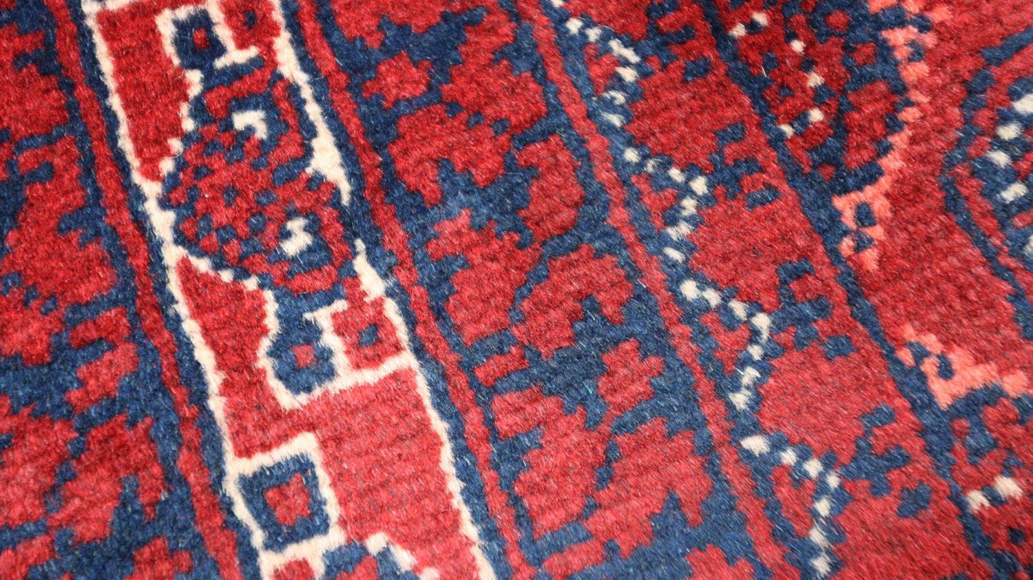 Afghan Teppich 195 x 151 cm - dunkelrot - Image 3