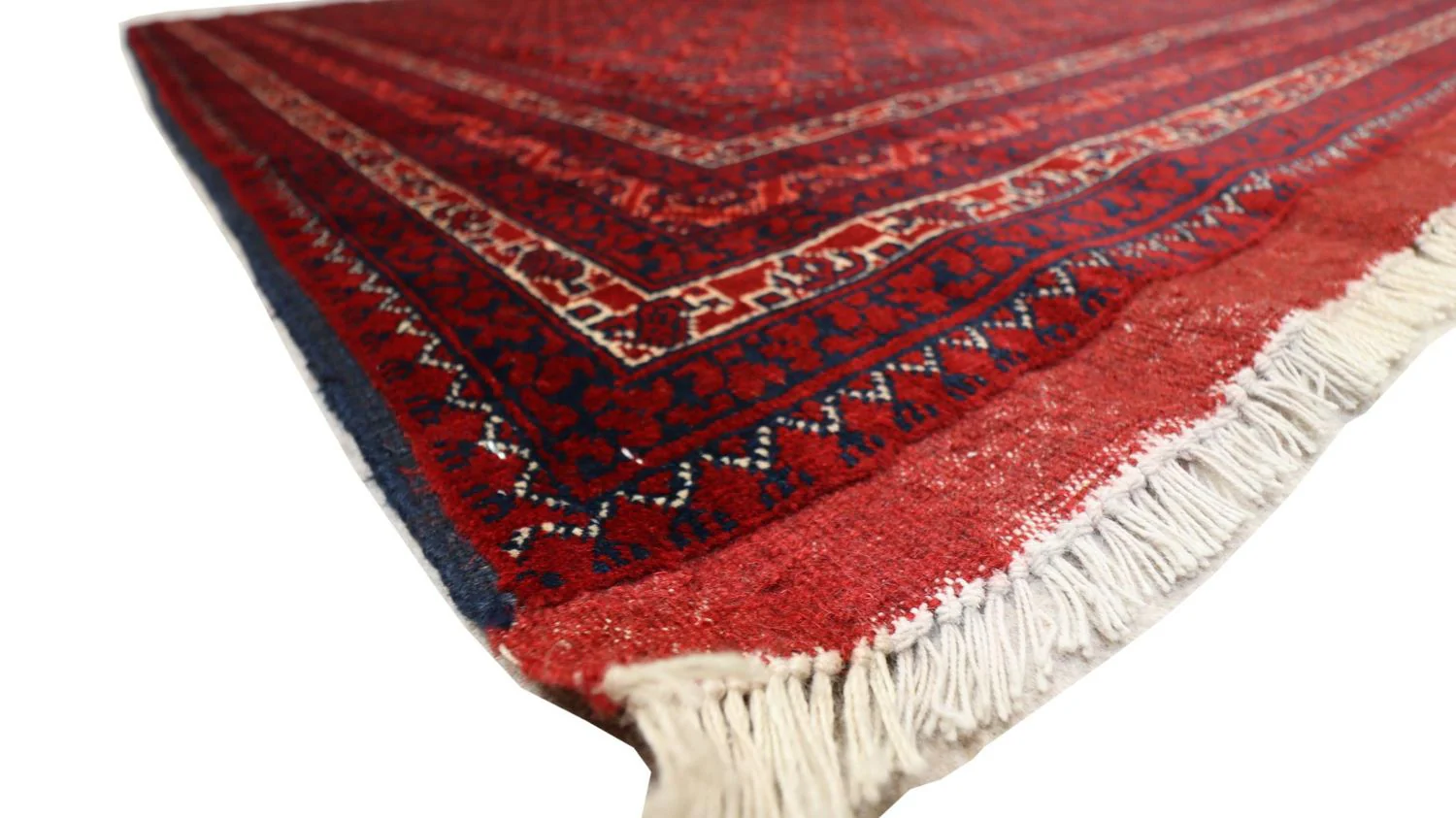 Afghan Teppich 195 x 151 cm - dunkelrot - Image 4