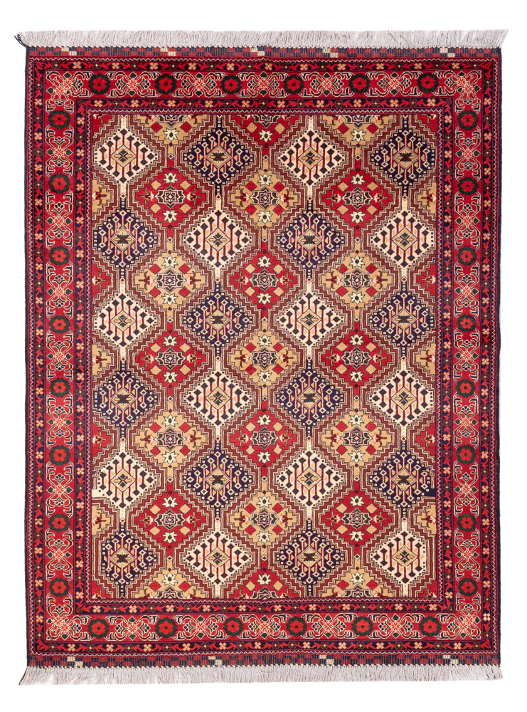 Afghan Teppich 198x152cm - Orientteppich