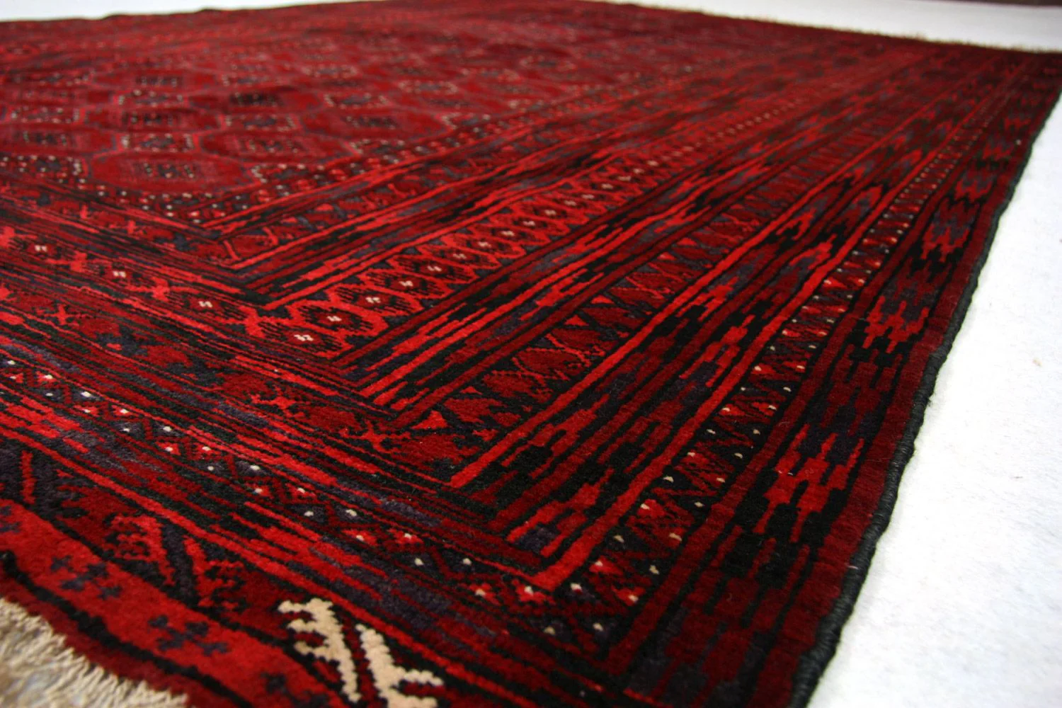 Afghan Teppich 230 x 140 cm - rot - Image 2
