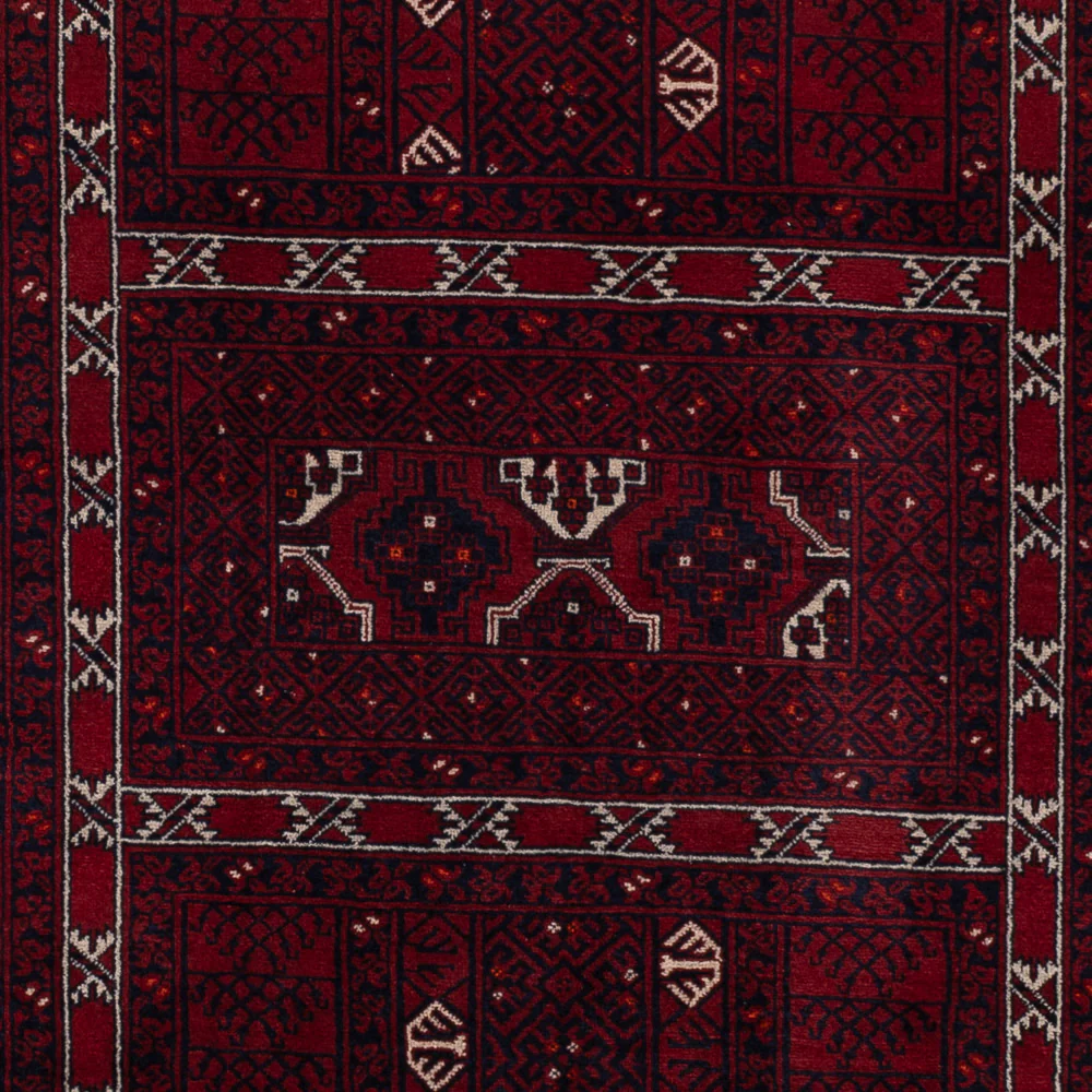 Afghan Teppich - 239 x 163 cm - dunkelrot - Image 2