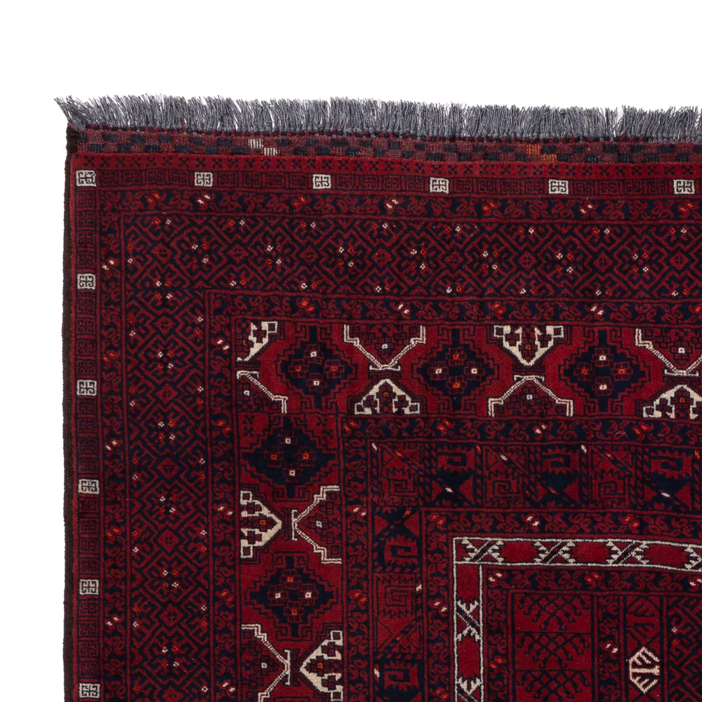 Afghan Teppich - 239 x 163 cm - dunkelrot - Image 3