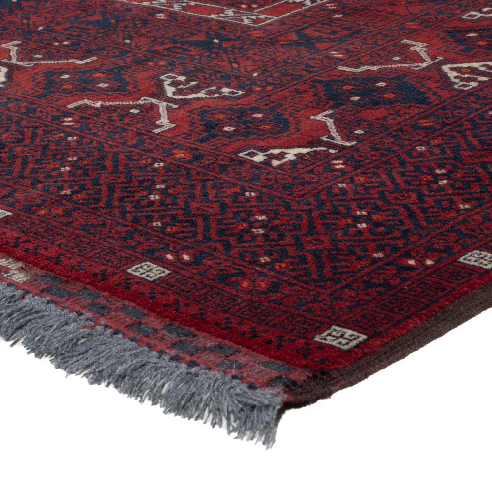 Afghan Teppich - 239 x 163 cm - dunkelrot - Image 4