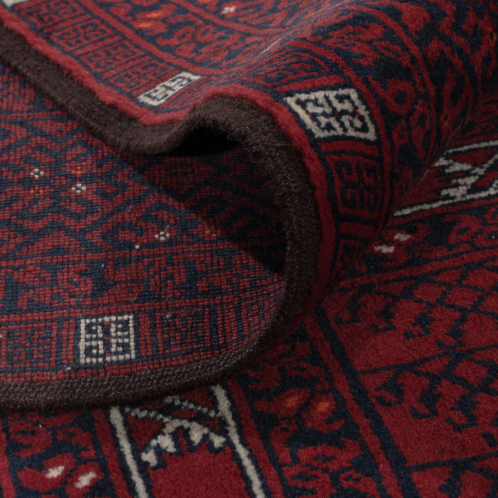 Afghan Teppich - 239 x 163 cm - dunkelrot - Image 5