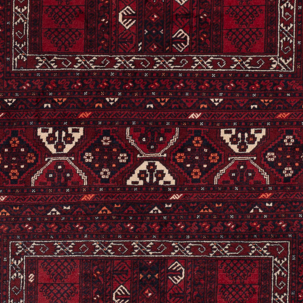 Afghan Teppich - 242 x 165 cm - dunkelrot - Image 2