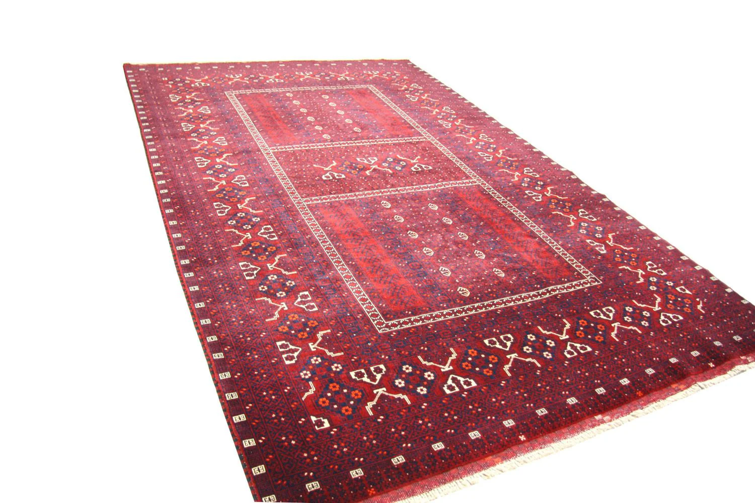 Afghan Teppich 250 x 157 cm - rot - Image 3