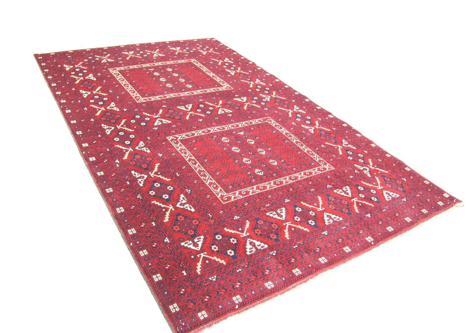 Afghan Teppich 250 x 157 cm - rot - Image 3