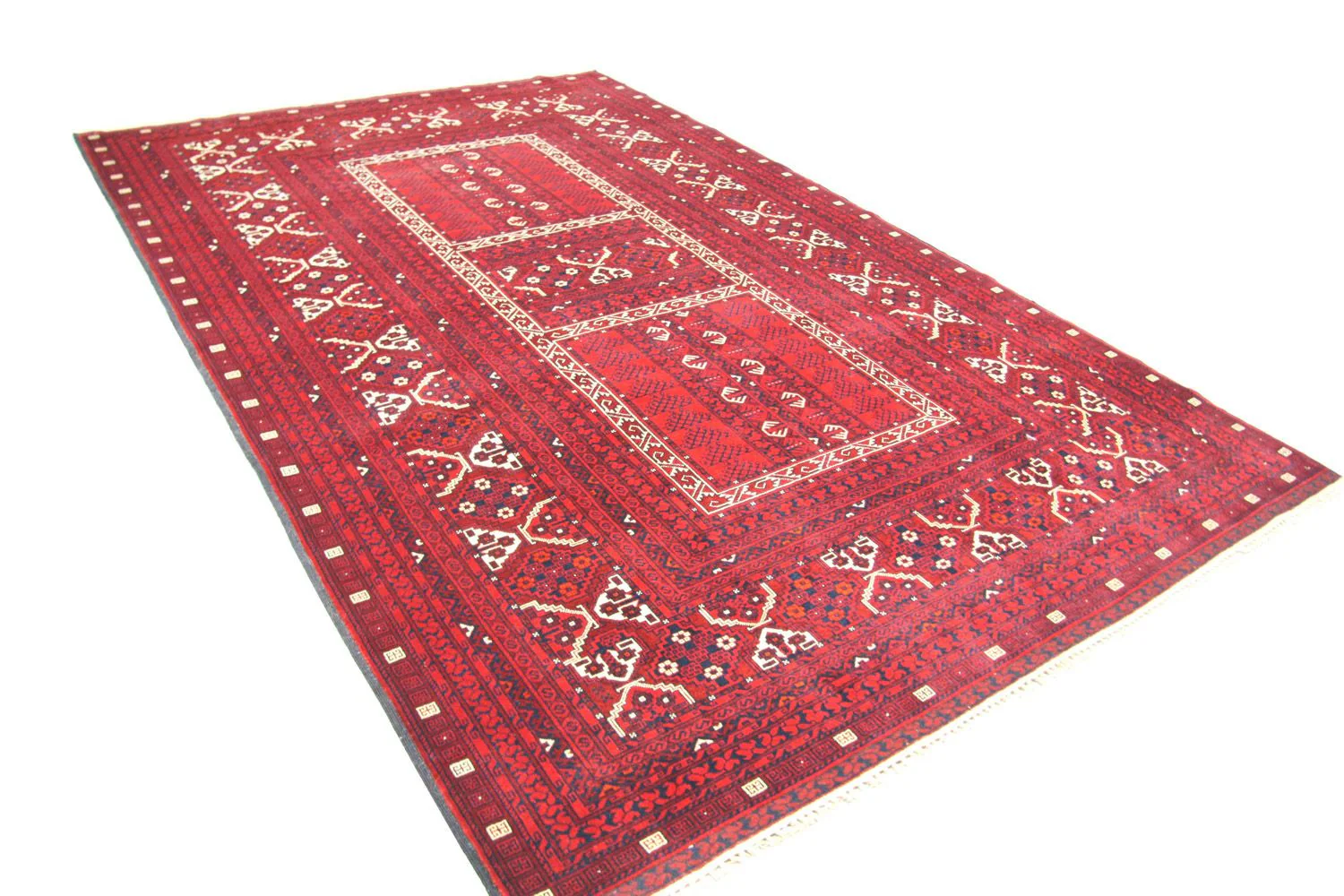 Afghan Teppich 256 x 168 cm - rot - Image 3