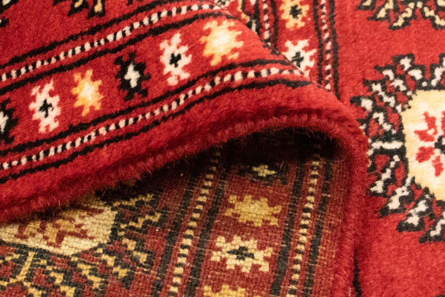 Afghan Teppich - Buchara 132 x 78 cm - rot - Image 3