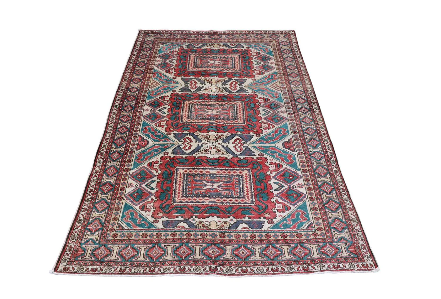 Afghan Teppich - Buchara 206 x 136 cm - beige - Image 3