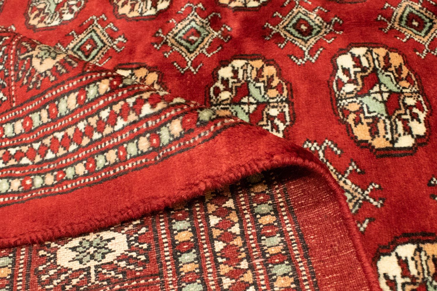 Afghan Teppich - Buchara 223 x 149 cm - rot - Image 3
