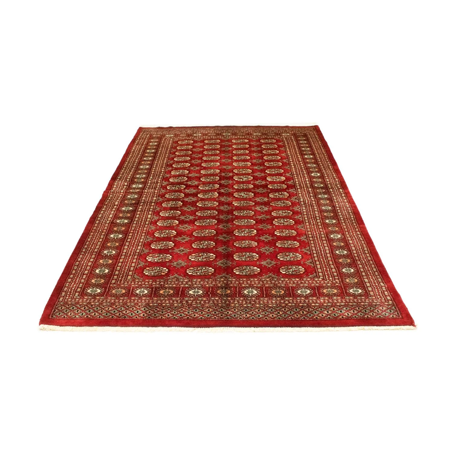 Afghan Teppich - Buchara 223 x 149 cm - rot - Image 4