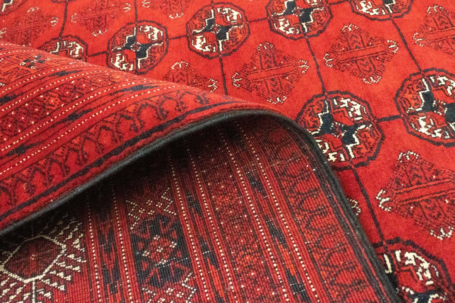 Afghan Teppich - Buchara 294 x 203 cm - dunkelrot - Image 4