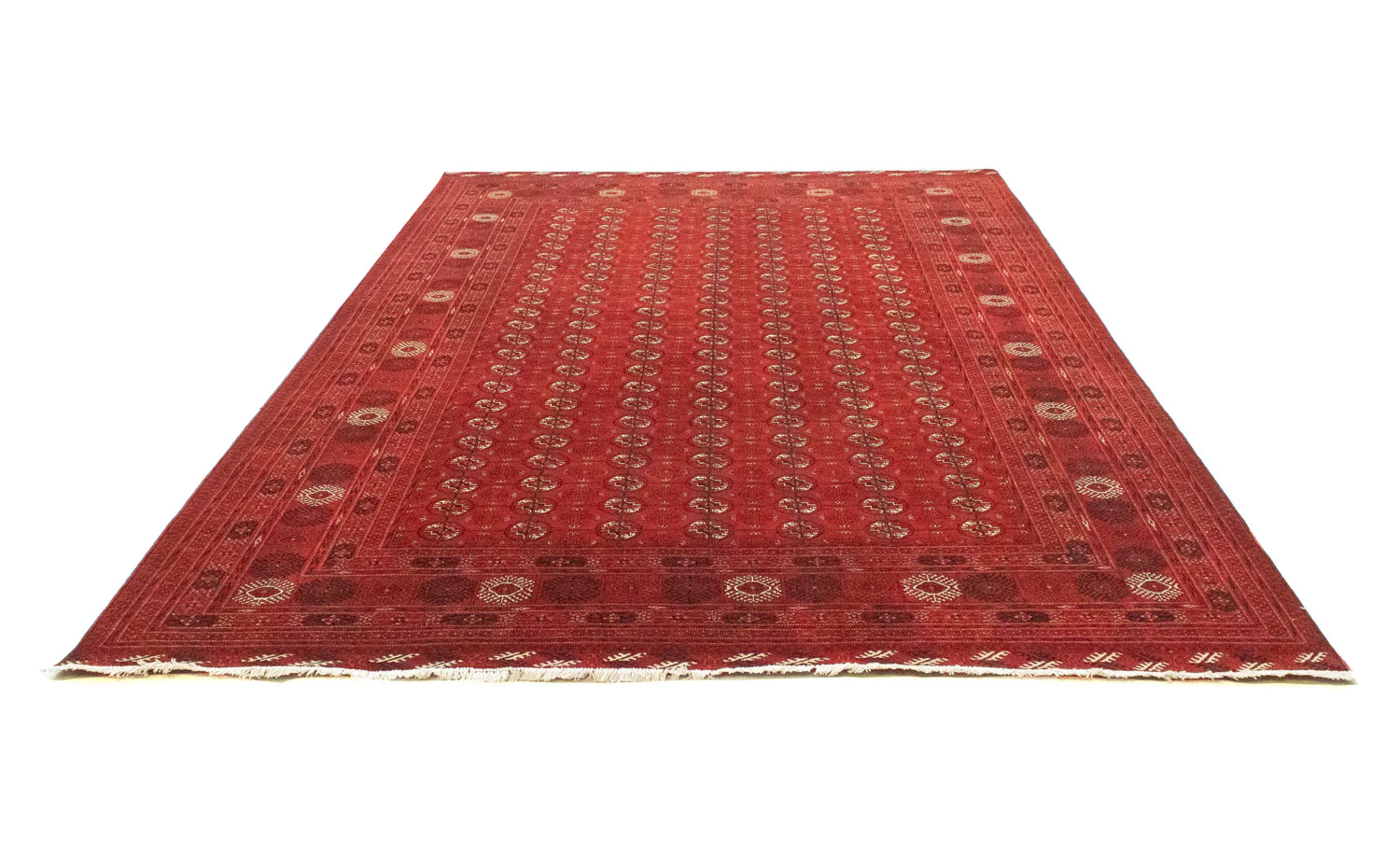 Afghan Teppich - Buchara 294 x 203 cm - dunkelrot - Image 5