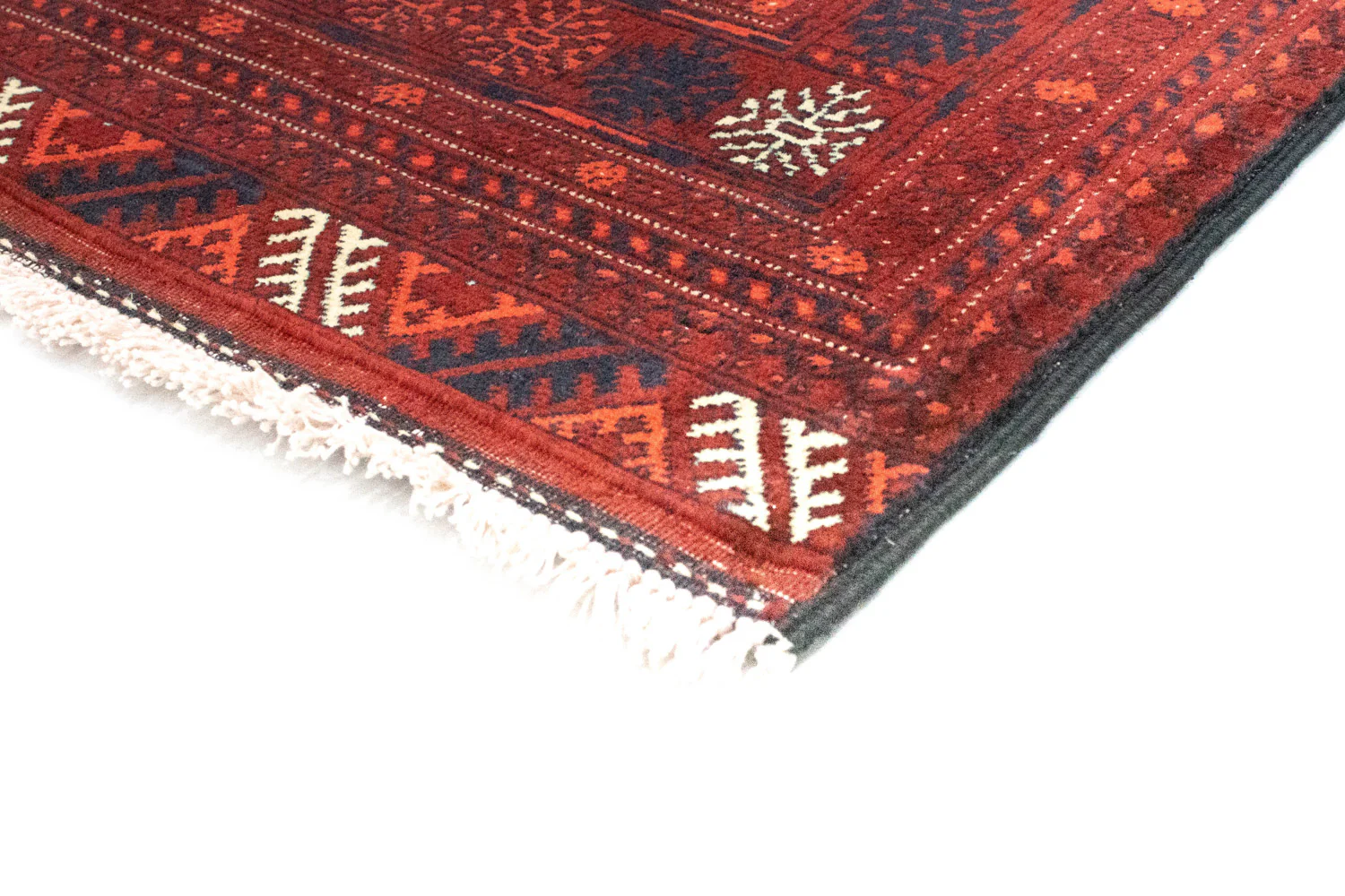 Afghan Teppich - Buchara 294 x 84 cm - dunkelrot - Image 2