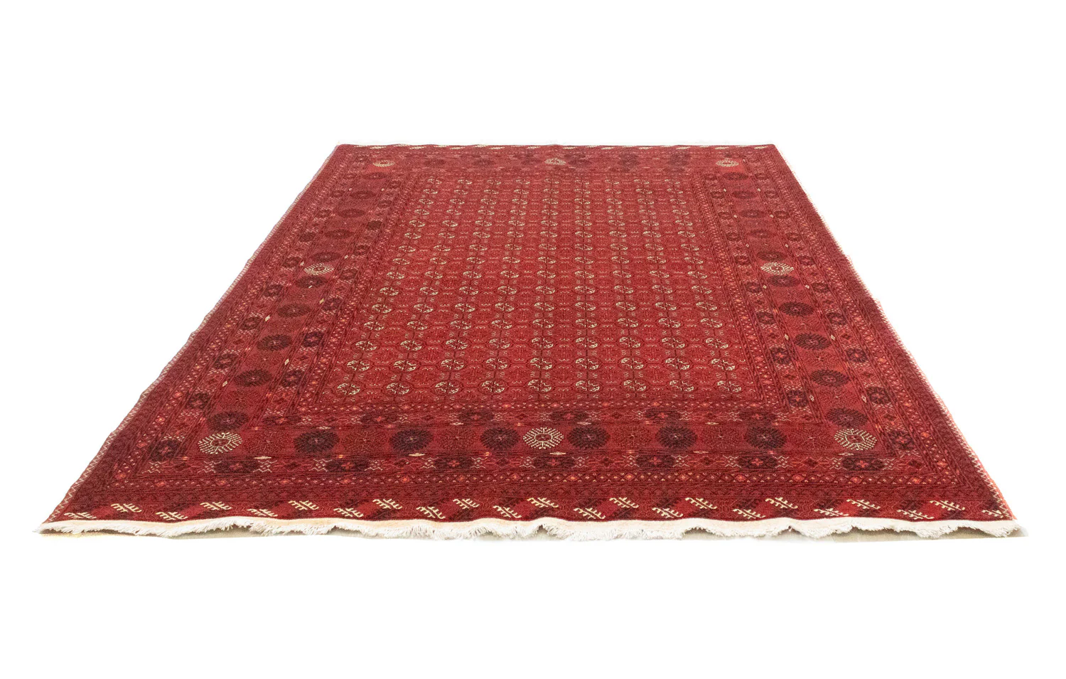 Afghan Teppich - Buchara 295 x 199 cm - dunkelrot - Image 5