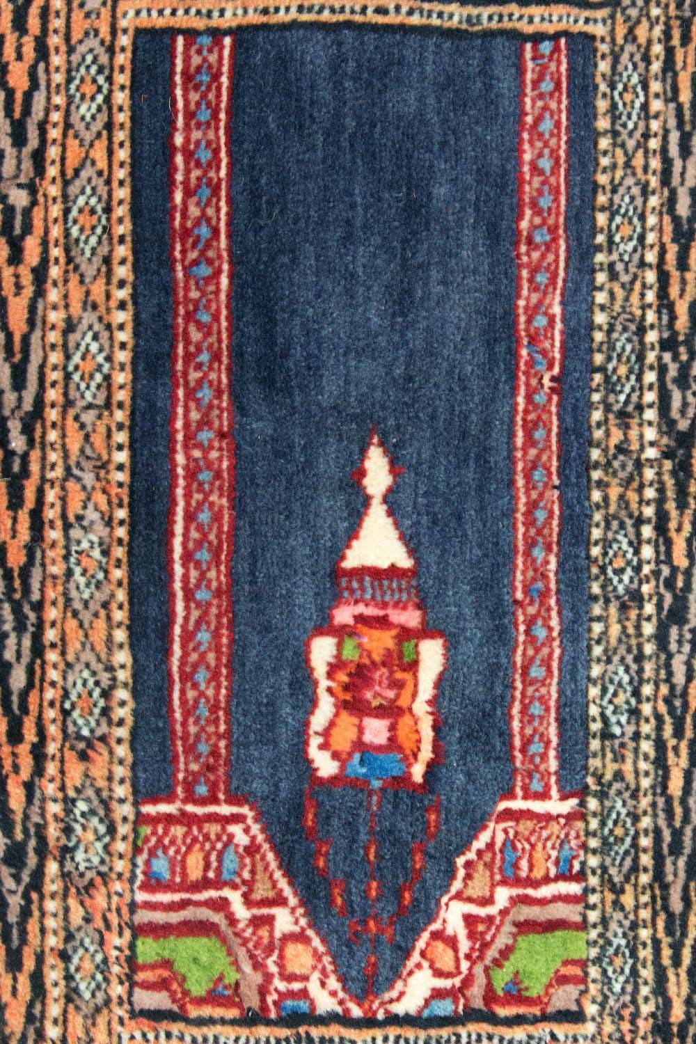 Afghan Teppich - Buchara 44 x 47 cm - blau - Image 2