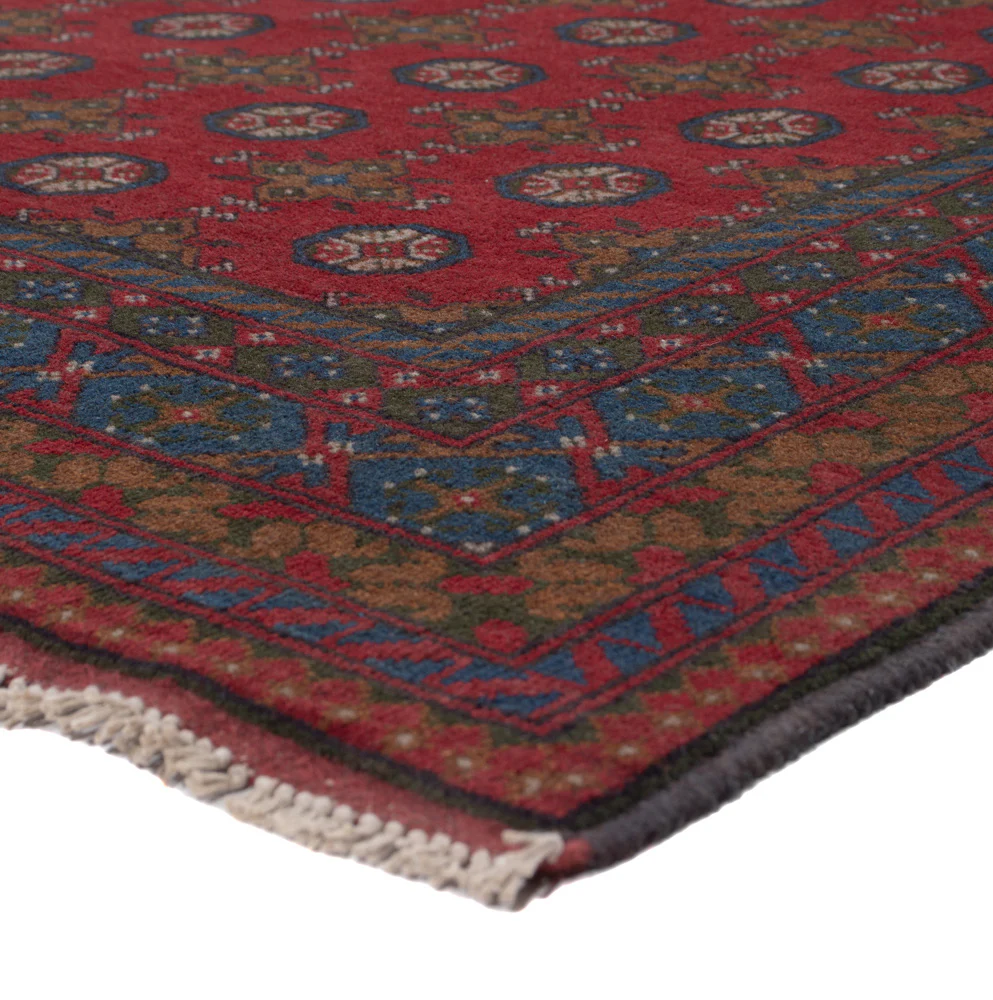 Afghan Teppich - Filpa - 196 x 152 cm - dunkelrot - Image 4