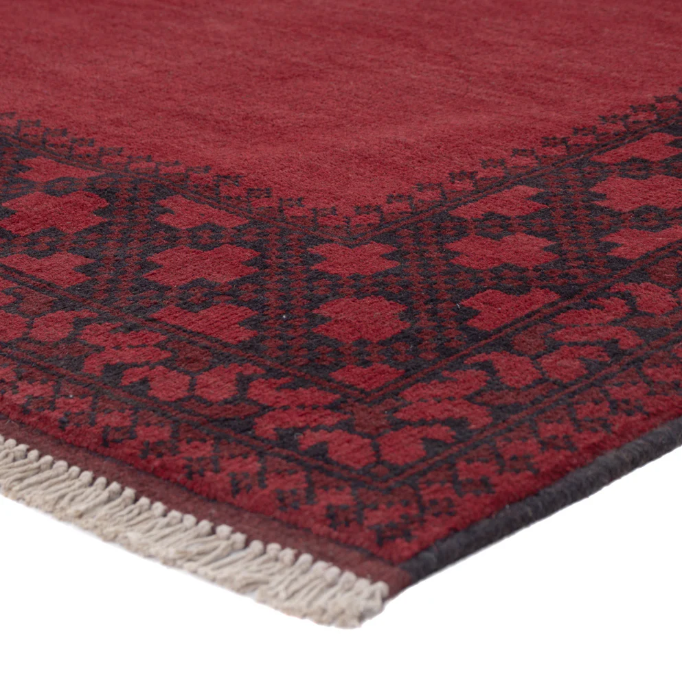 Afghan Teppich - Filpa - 200 x 150 cm - rot - Image 4