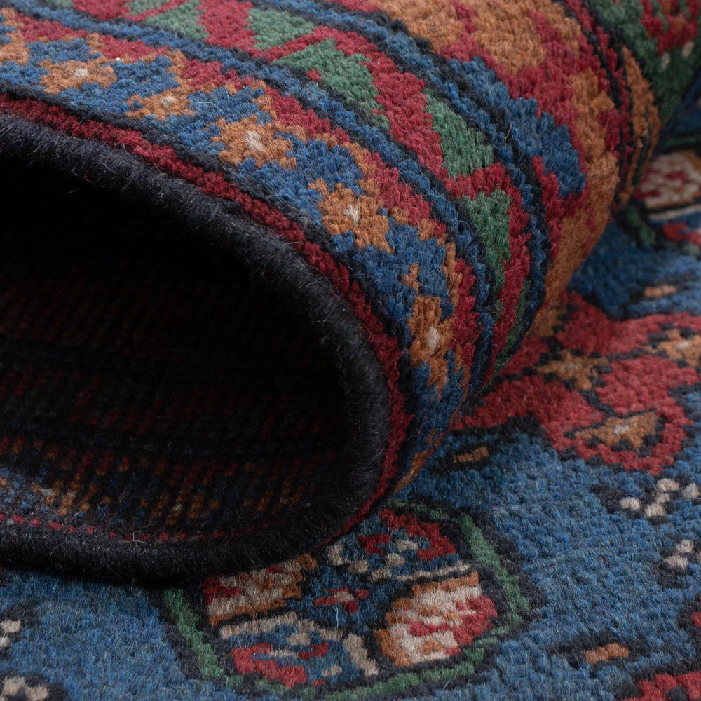 Afghan Teppich - Filpa - 201 x 150 cm - dunkelblau - Image 5