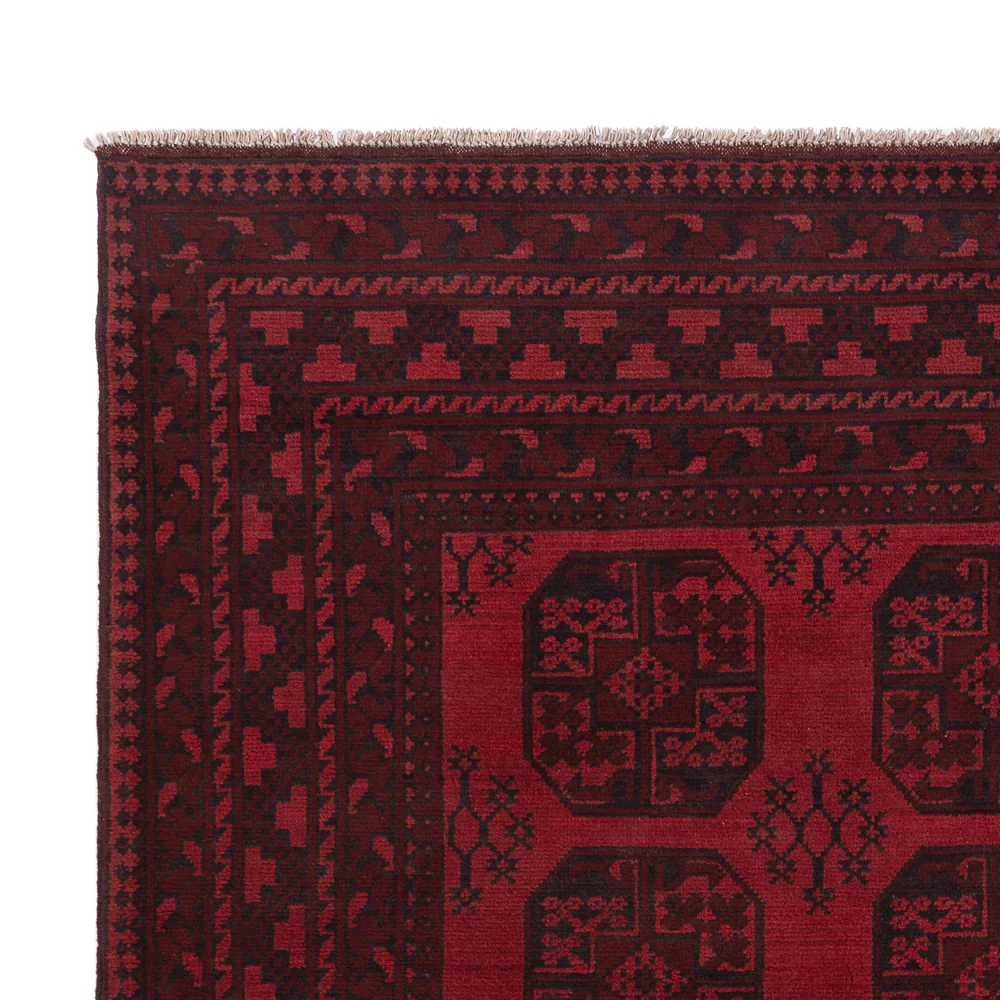 Afghan Teppich - Filpa - 288 x 197 cm - dunkelrot - Image 3