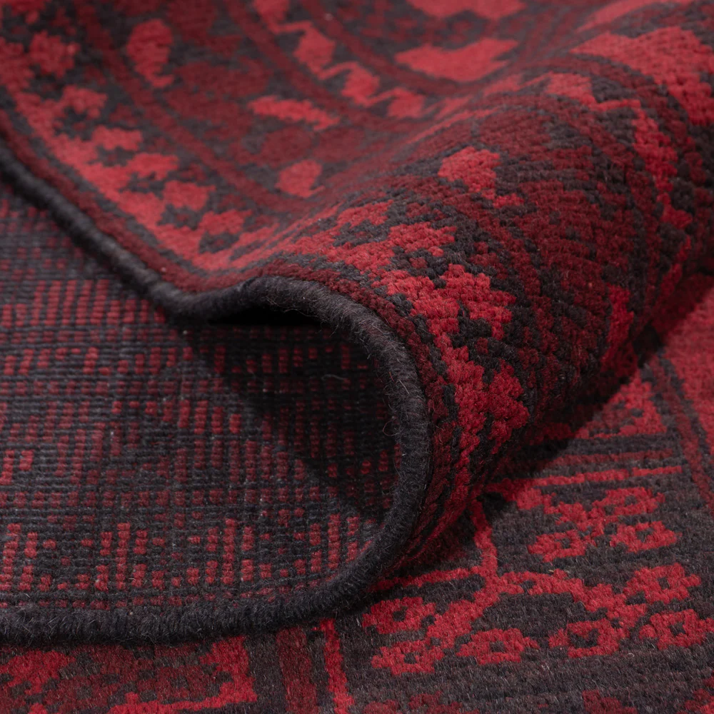 Afghan Teppich - Filpa - 288 x 197 cm - dunkelrot - Image 5