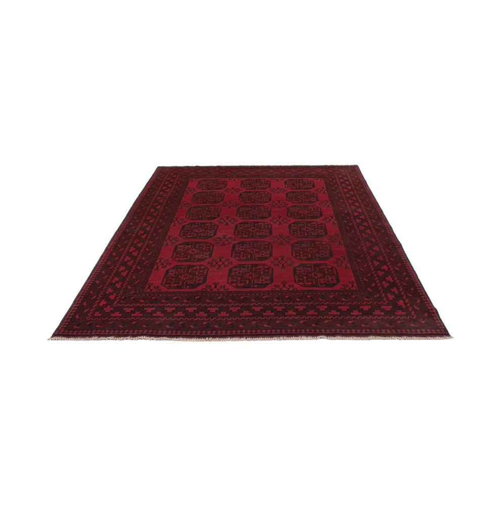 Afghan Teppich - Filpa - 288 x 197 cm - dunkelrot - Image 6
