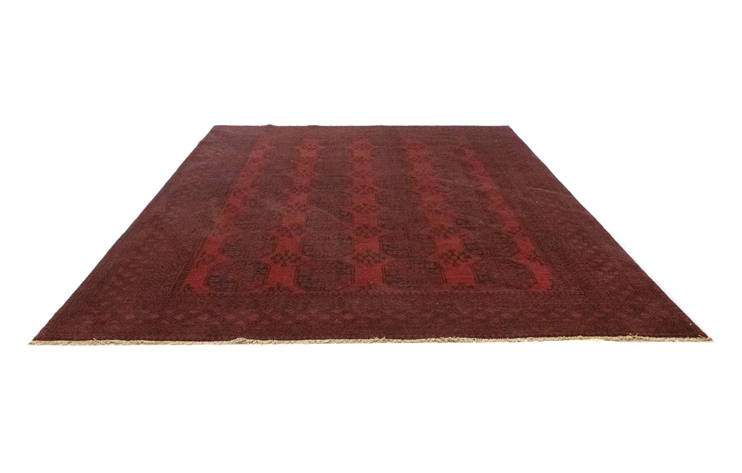 Afghan Teppich - Filpa 345 x 256 cm - dunkelrot - Image 5