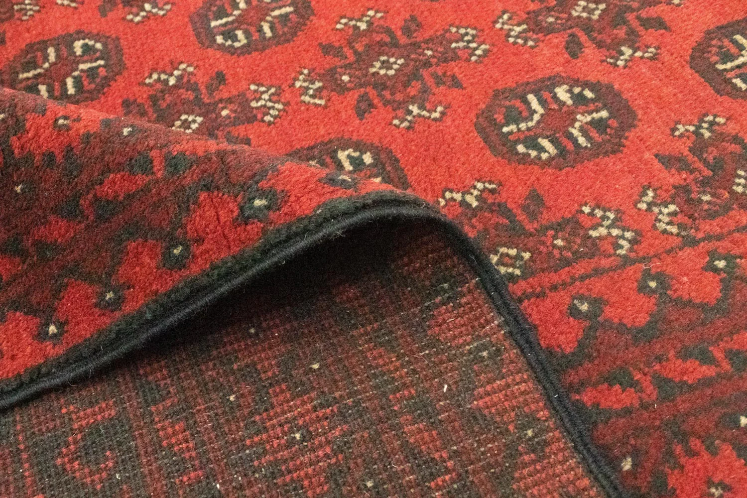 Afghan Teppich - Filpa 390 x 302 cm - dunkelrot - Image 4