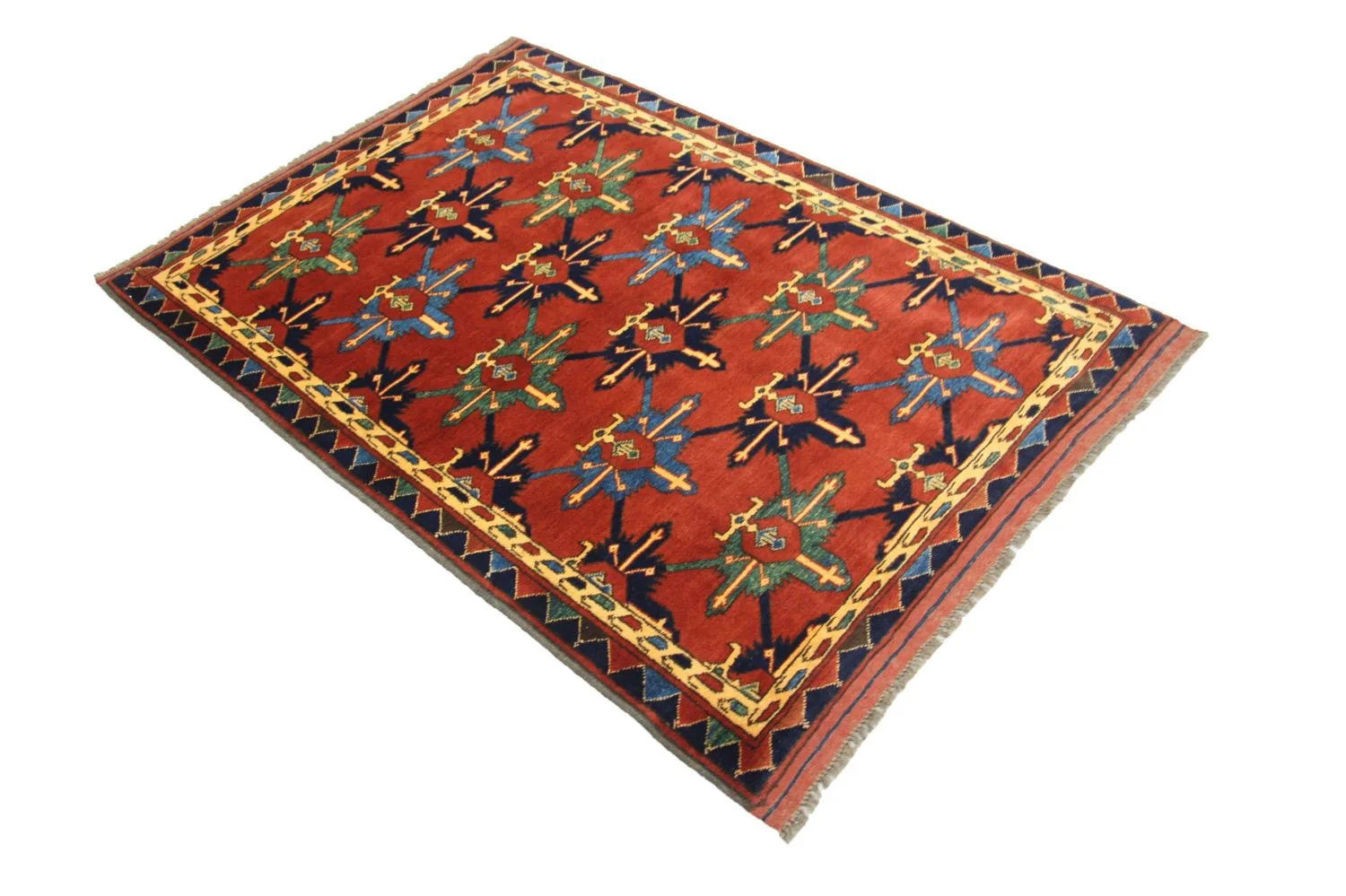 Afghan Teppich - Hatschlu 146 x 105 cm - rot - Image 4
