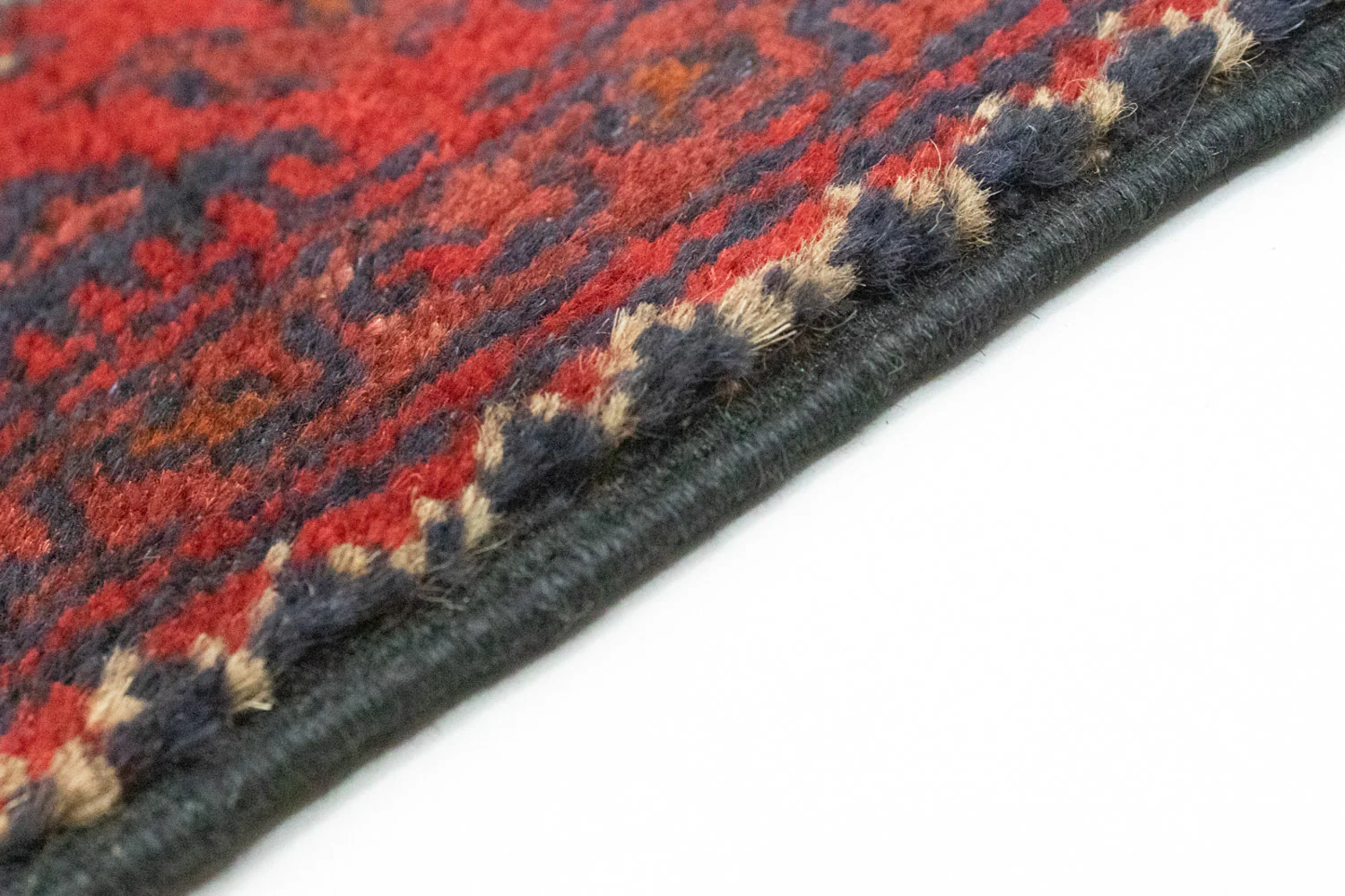 Afghan Teppich - Kunduz 123 x 75 cm - dunkelrot - Image 3
