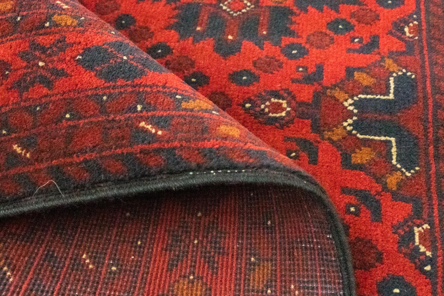 Afghan Teppich - Kunduz 142 x 103 cm - rot - Image 4
