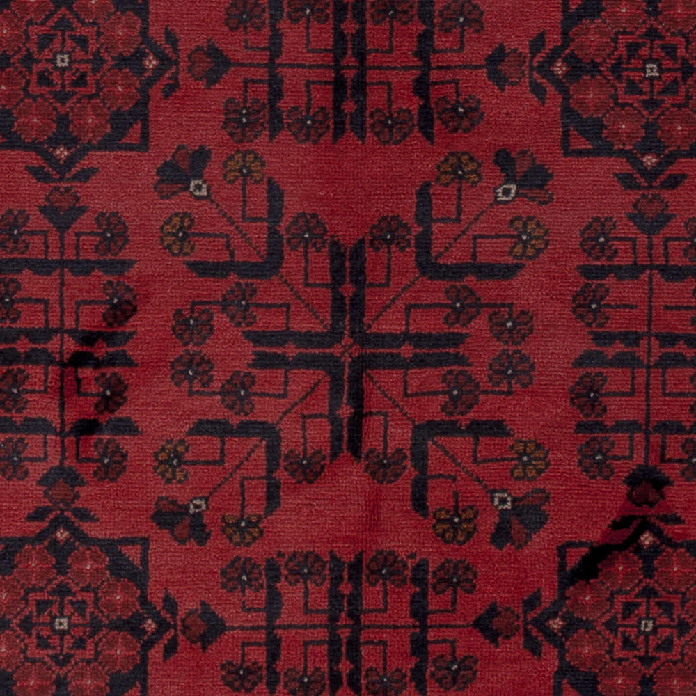 Afghan Teppich - Kunduz - 191 x 155 cm - rot - Image 2