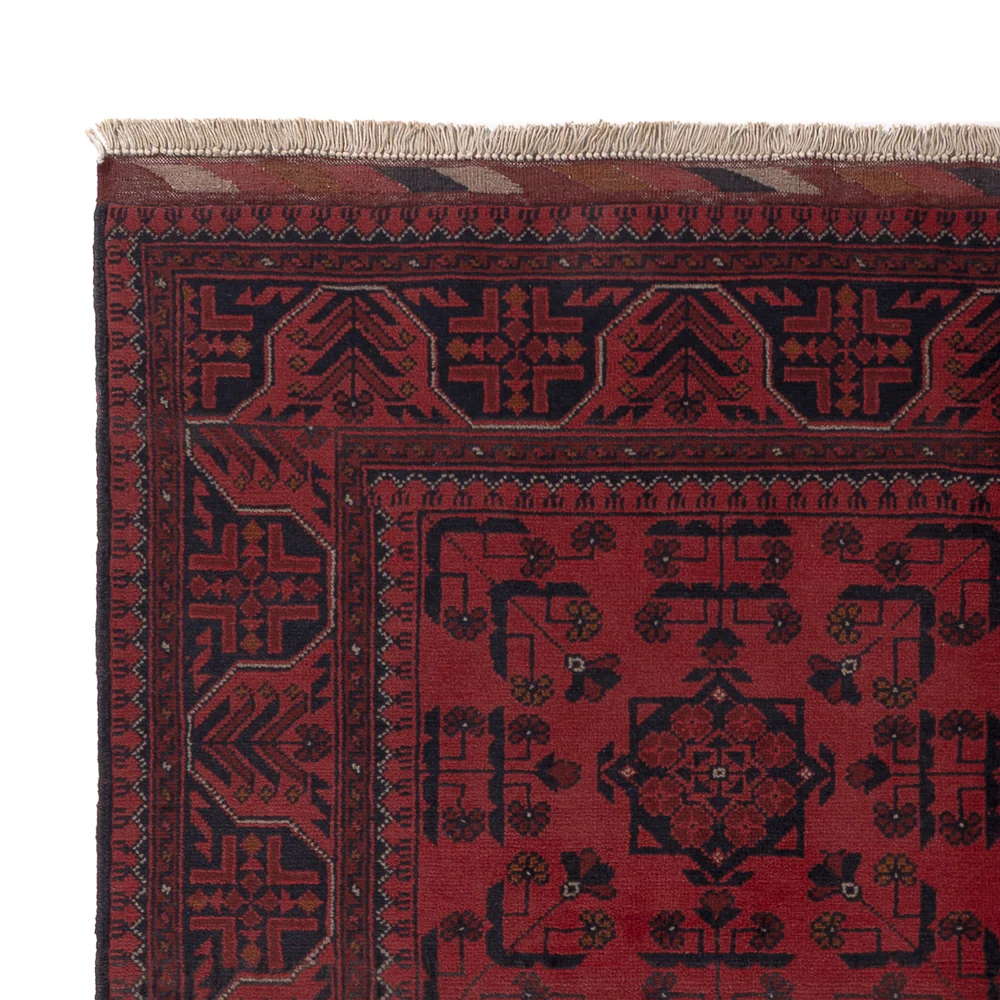 Afghan Teppich - Kunduz - 191 x 155 cm - rot - Image 3