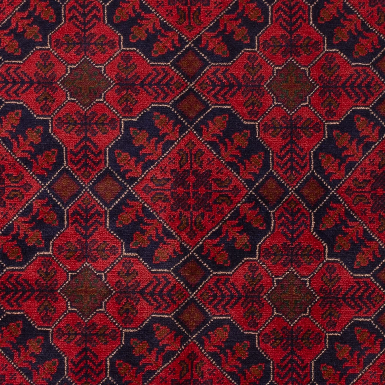 Afghan Teppich - Kunduz - 193 x 125 cm - dunkelrot - Image 2