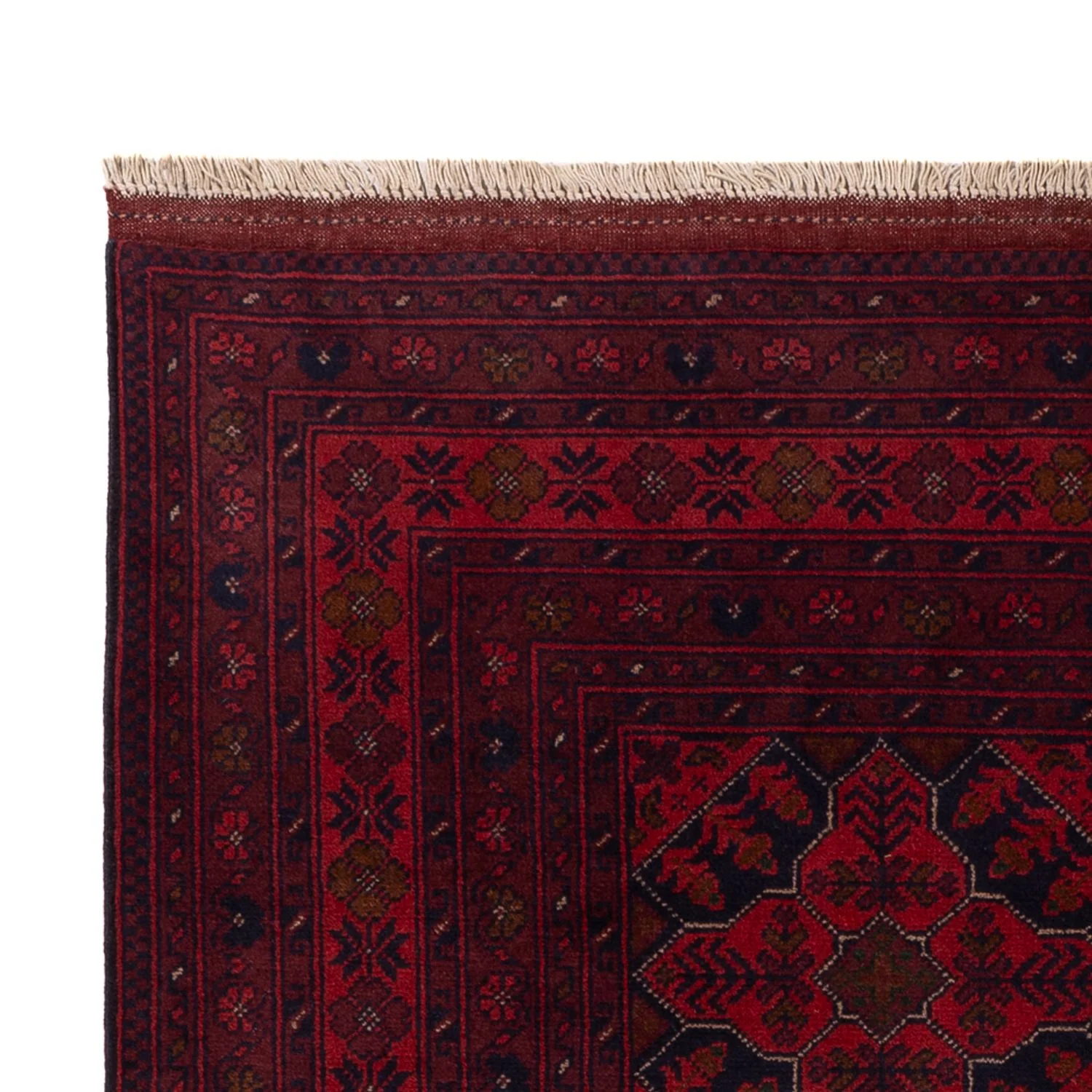 Afghan Teppich - Kunduz - 193 x 125 cm - dunkelrot - Image 3