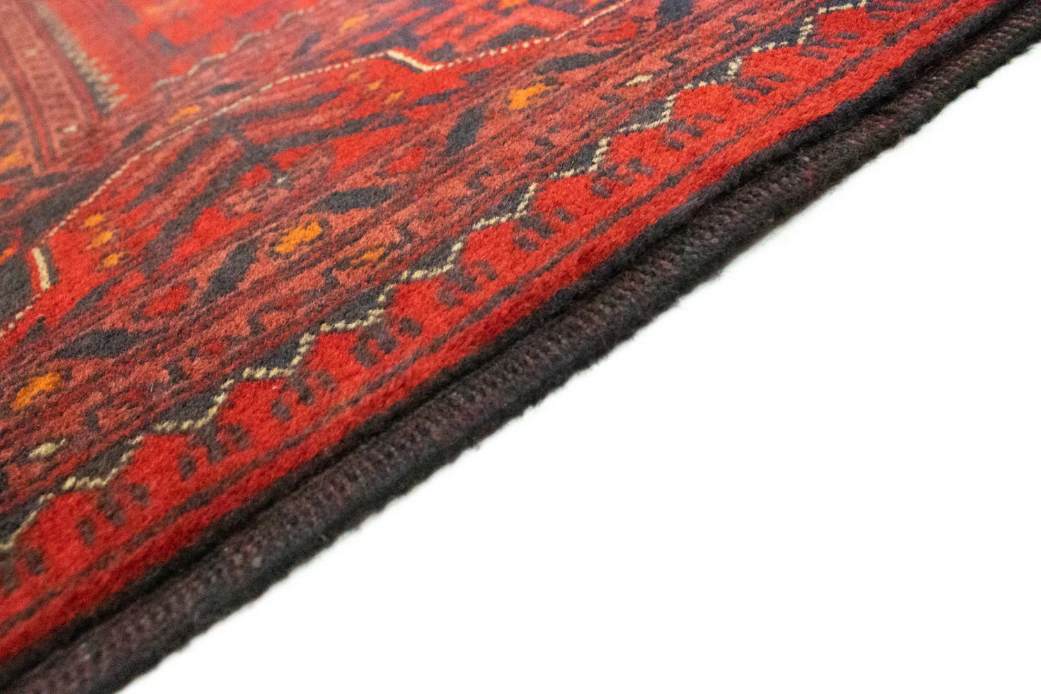 Afghan Teppich - Kunduz 194 x 147 cm - rot - Image 3